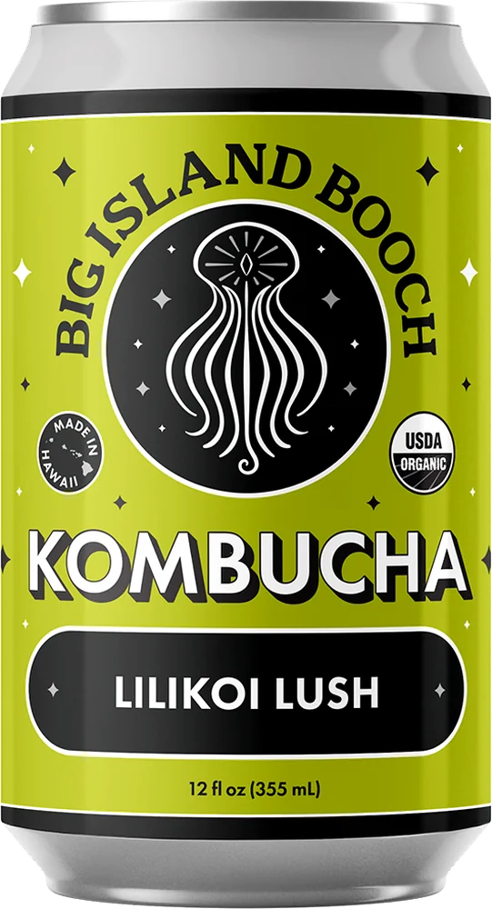 Big Island Booch Lilikoi Lush kombucha can