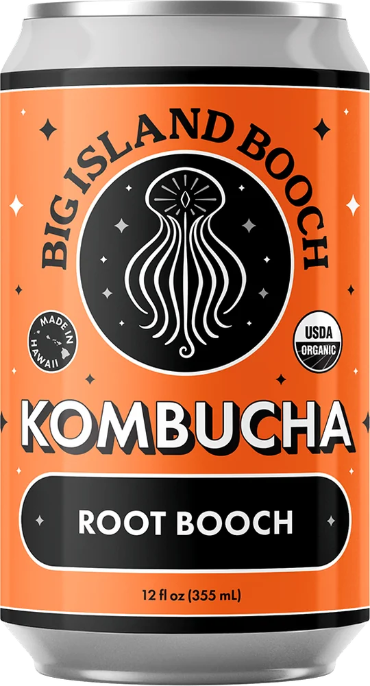 Big Island Booch Root Booch kombucha can