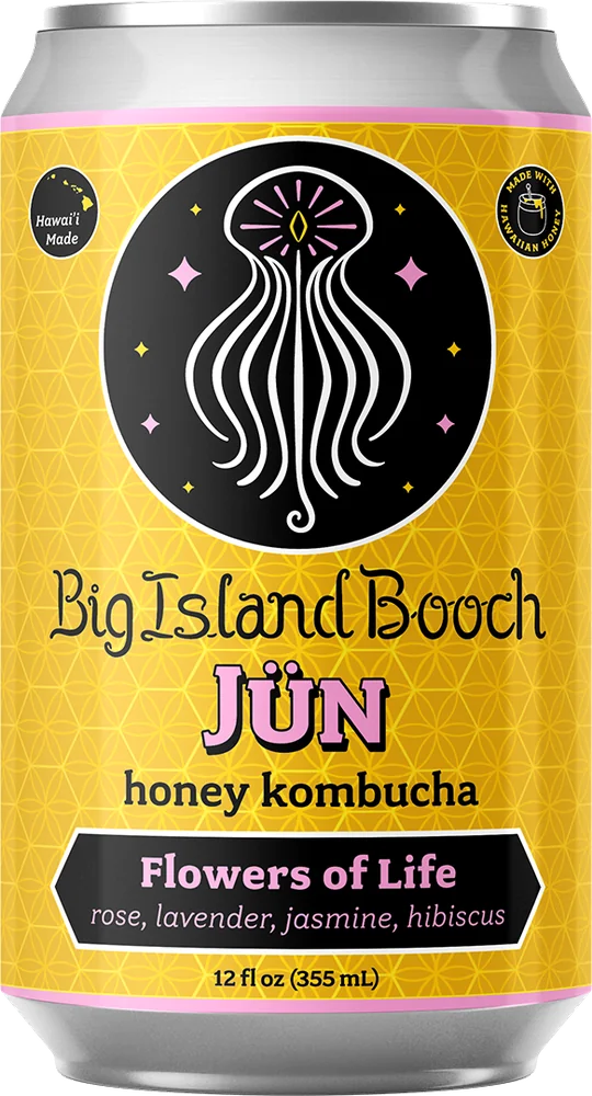 Big Island Booch Flowers of Life Jün can